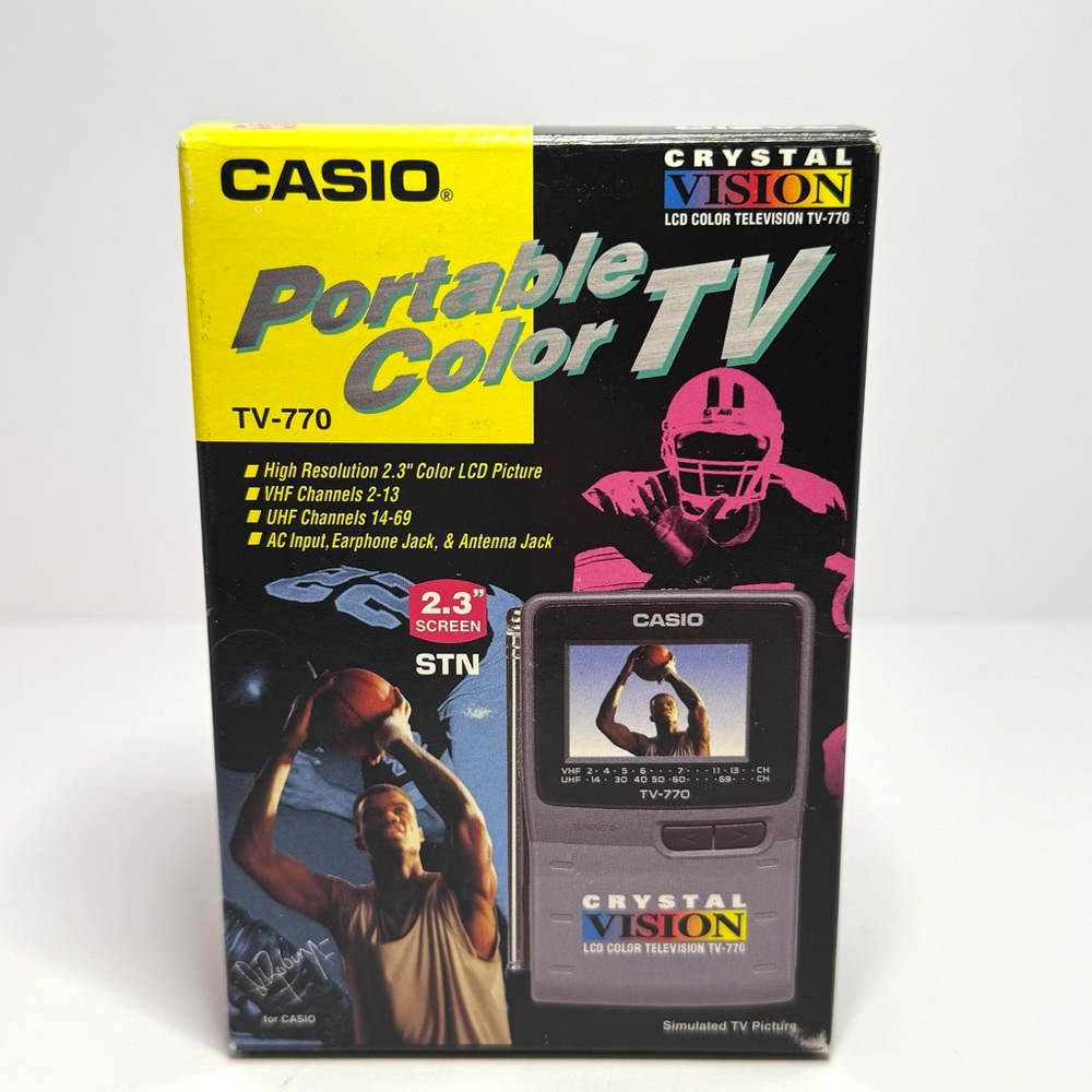 Casio Portable Color TV - Black